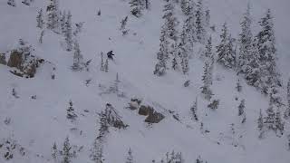 Mark Robbins Final Run  Freehel Life Cup 2018 Big Mountain Telemark Comp  Grand Targhee WY [upl. by Crocker]