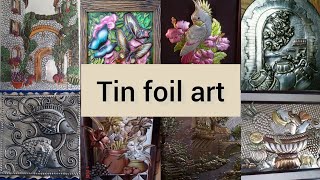 Stunning Wall Hanging Tin Foil Art  DIY Home Decor Inspiration [upl. by Kathi865]