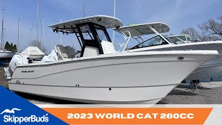 2023 World Cat 260 Center Console Tour SkipperBuds [upl. by Ecirtaed]