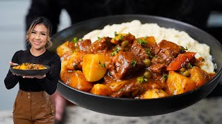 This is Going to Be the BEST BEEF STEW You Will Ever Make  Easy CARNE GUISADA Recipe [upl. by Sirois]