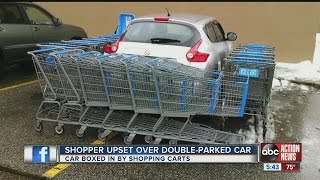 Shopper upset over doubleparked car [upl. by Fia240]