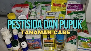 lengkap Insektisida Fungisida dan Pupuk tanaman cabe [upl. by Yorick]