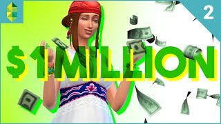 1 MILLION CHALLENGE  Part 2 Sims 4 [upl. by Enoj]