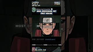 How hashirama scared orochimaru naruto anime narutoshippuden shorts [upl. by Antons]