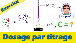 Dosage par Titrage  📝Exercice corrigé  Chimie 1ère et terminale spécialité [upl. by Blodgett]