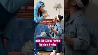 DISRESPECTFUL PRANK on Kinigra Deon YOU WONT BELIEVE WHAT HAPPENED😡 prank shorts [upl. by Airdnassac]