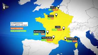 En 2015 une grande ville sur trois augmente les impôts locaux [upl. by Grimbal815]