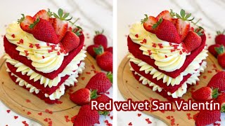 CÓMO HACER LA MEJOR RED VELVET  para San Valentín [upl. by Dj]