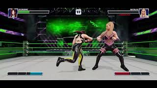 WWE Mayhem Gameplay  Versus Mode  Io Shirai vs Natalya [upl. by Rebba]