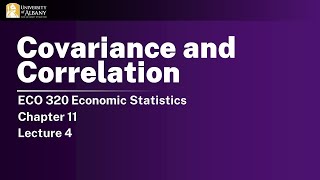 Chapter 11 Covariance and Correlation Coefficient 4 [upl. by Manya762]