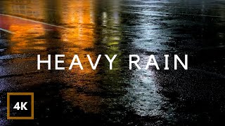 HEAVY RAIN at Night 10 Hours for Sleeping Relax Study insomnia Reduce Stress Heavy Rain Sounds [upl. by Eikcor]