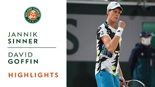 David Goffin vs Jannik Sinner Round 1 Highlights I RolandGarros 2020 [upl. by Bauer321]