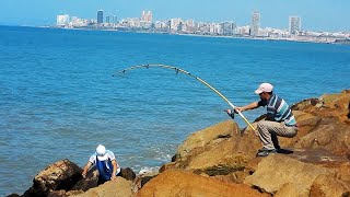 GRAN PESCADO DIO LA SORPRESA DE LA JORNADA SOBRE LAS PIEDRAS [upl. by Harp]