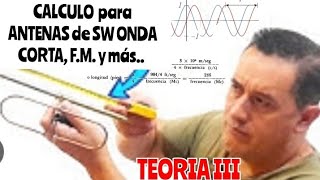 calculo de antenas SW Onda Corta HF VHF UHF TEORIA III [upl. by Alarise819]