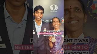 Praggnanandhaas Mom Is Always  chess praggnanandhaa magnuscarlsen viral shorts [upl. by Philomena454]