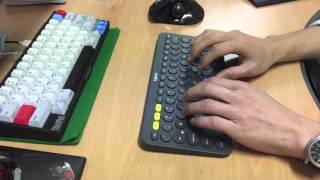 Logitech K380 Keyboard Typing Sound Test [upl. by Nowell]