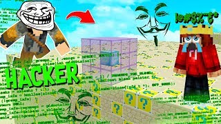 CUBÃO DE LUCKY BLOCK TROLL USEI HACK E ELE FICOU MUITO BRAVO KKKKKKKKK [upl. by Ahsemac]