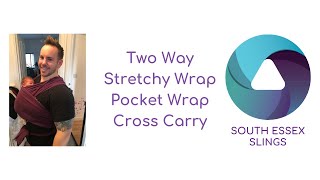 Two way stretchy wrap in a pocket wrap cross carry with a newborn [upl. by Mafalda]