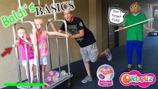 Baldis Basics in Real Life Orbeez Wowzer Surprise Toy Scavenger Hunt at Hotel [upl. by Cristabel]