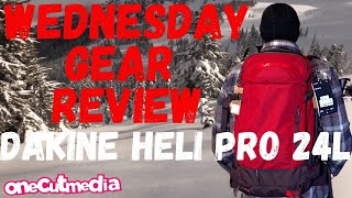 Wednesday Gear Review Dakine Heli Pro 24L Back Pack onecutmedia [upl. by Nnyliak]