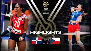 🇩🇴 DOM vs 🇨🇿 CZE  Highlights  Womens OQT 2023 [upl. by Hamaso301]