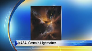 New NASA picture A celestial lightsaber [upl. by Atinihs782]