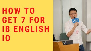 How to get a Level7 for your IB English Interactive Oral IO [upl. by Epilif]