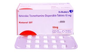 Ketorolac tromethamine dispersible tablets 10mg in hindi [upl. by Ingles822]