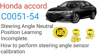 Honda Accord C005154 fault code fix [upl. by Bromley947]