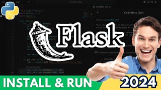 How to Install and Run Flask Project in Python 312 2024 [upl. by Ecnerwaled]