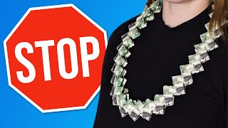 STOP Using Ribbons Make A Graduation Money Lei ONLY With Dollar Bills So That [upl. by Dee Dee]