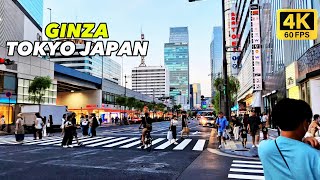 Tokyo Walkthrough The Luxurious City GINZA  銀座夕方散歩  Japan 2024 [upl. by Irme497]