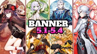 Genshin Impact 5154 Banners Update Neuvilette Rerun Hu Tao Arlecchino  amp Xilonen Confirmed [upl. by Lenette]