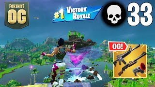 33 Elimination Trio RANKED Win Full Gameplay Fortnite OG [upl. by Lairea]