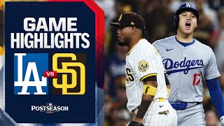 Dodgers vs Padres NLDS Game 4 Highlights 10924  MLB Highlights [upl. by Xam]