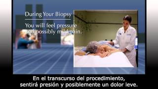 UCSF Radiology MammogramGuided Breast Biopsy Spanish subtitles [upl. by Anailil]