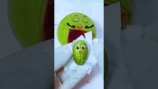 Watermelon has a Baby Need Emergency Surgery jidoodle fruitsurgery foodsurgery [upl. by Intirb]