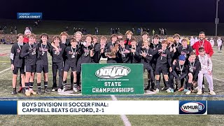 Bedford Bow Campbell Epping win boys soccer state titles [upl. by Pegma]