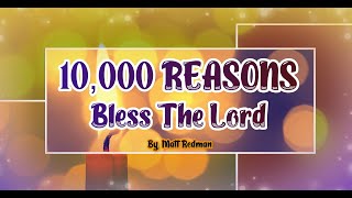 10000 REASONS KARAOKE [upl. by Damiano]