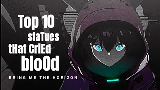 Arknights Short AMV  Top 10 staTues tHat CriEd bloOd  BRING ME THE HORIZON [upl. by Annaear]