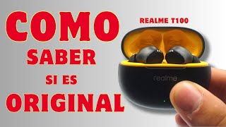 AUDIFONOS REALME BUDS T100 COMO SABER SI ES ORIGINAL [upl. by Wehttam]