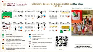 LISTO EL CALENDARIO ESCOLAR 2022 2023 SEP CUANDO INICIA EL CICLO FECHAS VACACIONES Y TODO AQUÍ [upl. by Adnarahs]