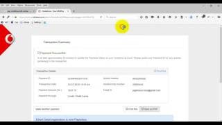 How to Pay Vodafone Post Paid Bill online Using Billdesk [upl. by Ferdy130]