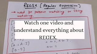 REGEX REGULAR EXPRESSIONS WITH EXAMPLES IN DETAIL  Regex Tutorial [upl. by Leuqram]