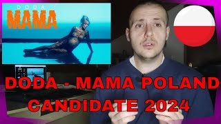 Doda  Mama  Eurovision Poland candidate 2024  reaction [upl. by Idden]