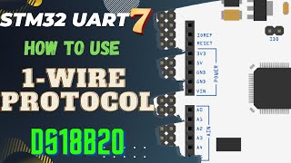 STM32 UART 7  OneWire Protocol  Interface DS18B20 [upl. by Audris520]