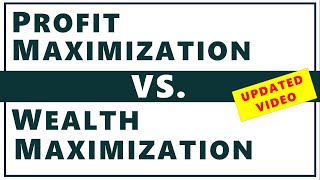 UPDATED PROFIT MAXIMIZATION VS WEALTH MAXIMIZATION  Examples Concept amp Difference  BBABcom ppt [upl. by Modern]