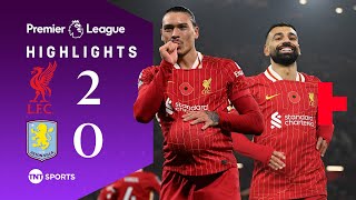 Nunez amp Salah Punish Villa At Anfield 💪  Liverpool 20 Aston Villa  Premier League Highlights [upl. by Bevus]