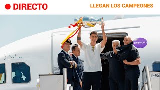 EUROCOPA 2024 La SELECCIÓN ESPAÑOLA llega a MADRID para CELEBRAR su CUARTA EURO  RTVE [upl. by Ettegroeg]