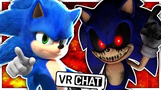 Movie Sonic Meets SonicEXE In VR CHAT [upl. by Inglebert317]